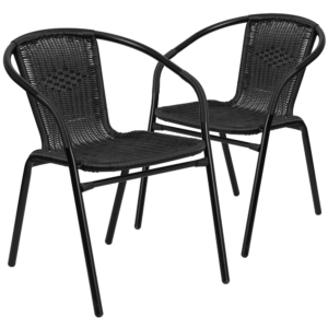 Restaurant Stack Chair with Curved Back