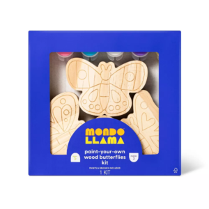Get crafty with the 3pk Paint-Your-Own Wood Butterfly Set! Decorate these wooden butterflies with vibrant shades and unleash your creativity.