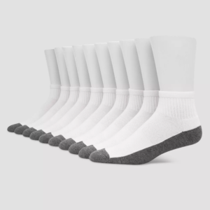 Hanes Premium Mens Cool Comfort Ankle Socks 10pk
