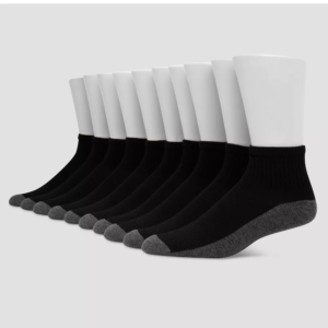 Hanes Premium Mens Cool Comfort Ankle Socks