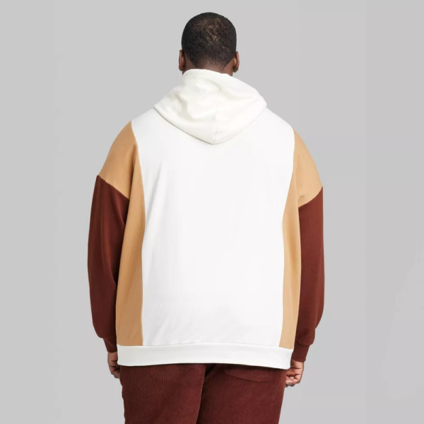 Mens Big Tall Colorblock Pullover Sweatshirt - Original Use™ Tan