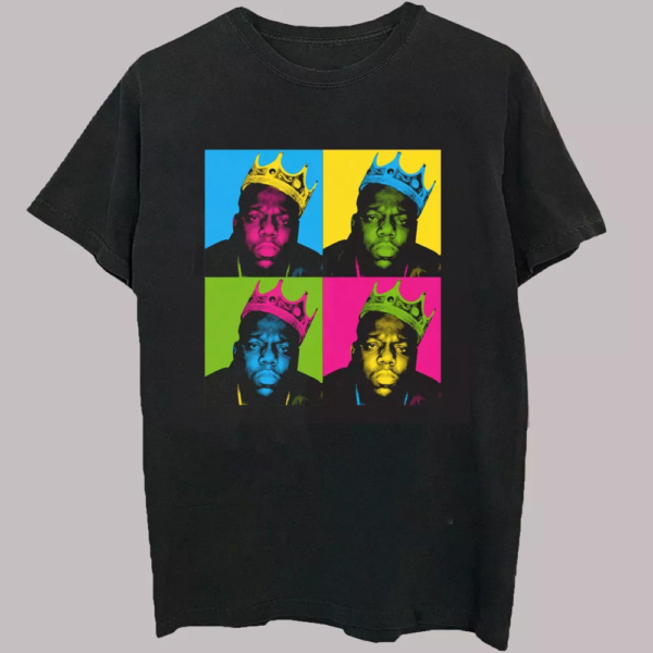 Mens Notorious BIG Short Sleeve Graphics T-Shirt - Black