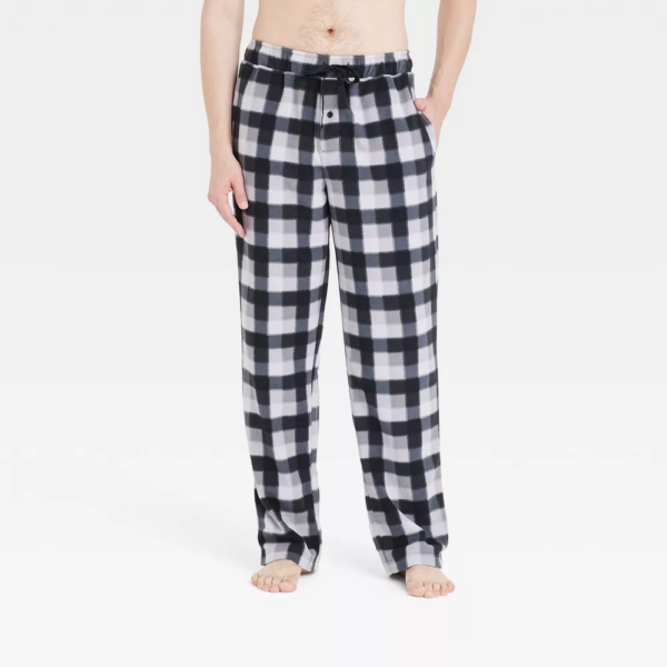 Mens Plaid Microfleece Pajama Pants - Goodfellow Co™