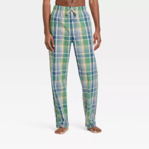 Mens Plaid Poplin Pajama Pants - Goodfellow Co™