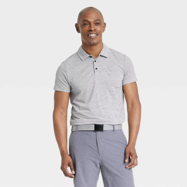 Mens Striped Polo Shirt - All In Motion™