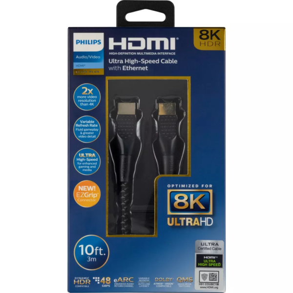 Philips 10ft Premium 8K HDMI Cable