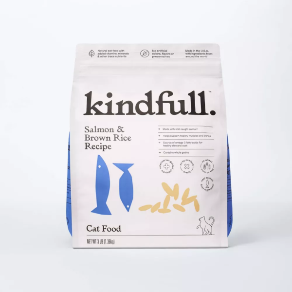 Salmon and Brown Rice Dry Cat Food - Kindfull™