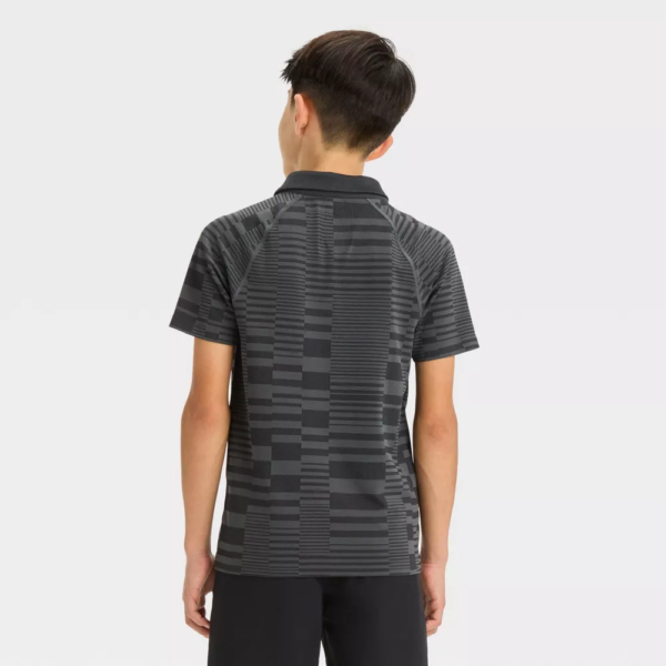 Boys Seamless Golf Polo Shirt - All in Motion™ Black