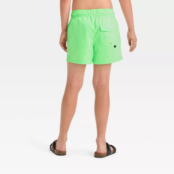 Boys Snappy Solid Swim Shorts - art class™ Green