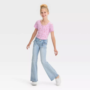 Girls Low-Rise Flare Jeans - art class™