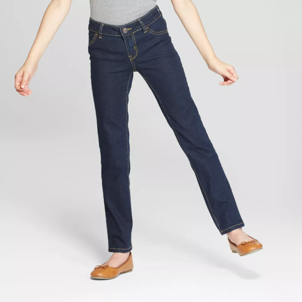 Girls Mid-Rise Straight Jeans - Cat Jack™