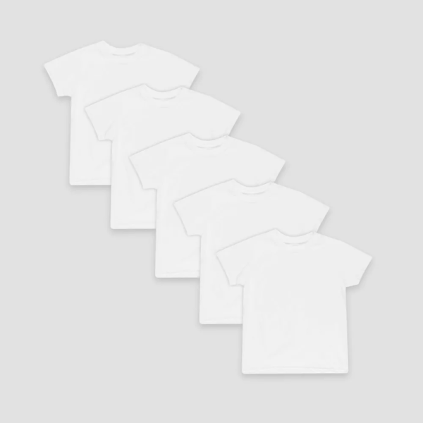 Hanes Boys 5pk Crew Neck T-Shirt - White