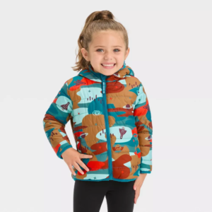 Toddler Reversible Space Puffer Jacket - Cat Jack™
