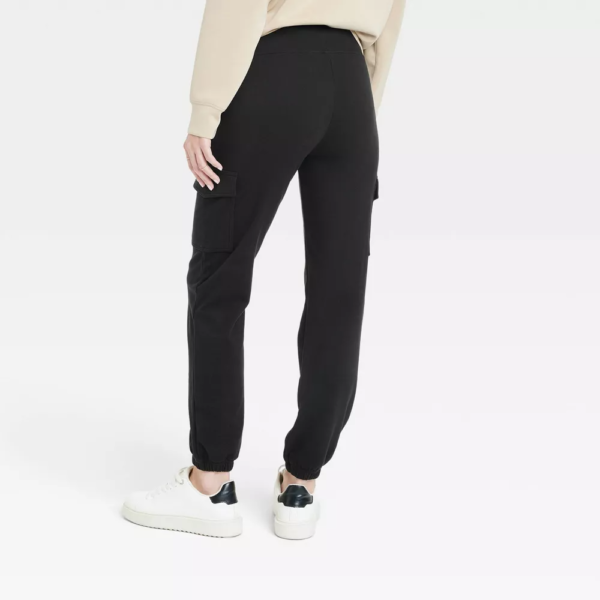 Womens Relaxed Fit Super Soft Cargo Joggers - A New Day™